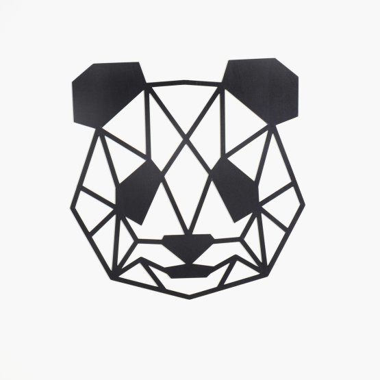 Lesena geometrijska slika - Panda - različne barve