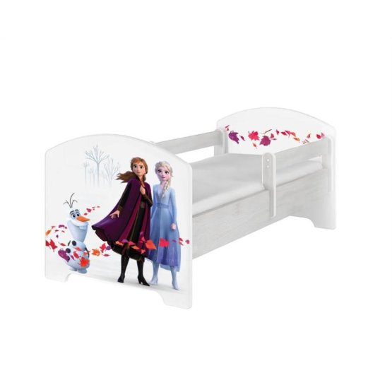 Otroška postelja z pregrado - Ledeno kraljestvo 2 - dekor norveškega bora