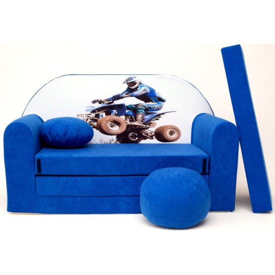 Otroška sedežna garnitura Racer modra