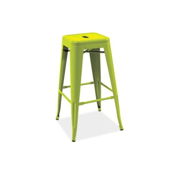 Barová židle LONG zelenkavá