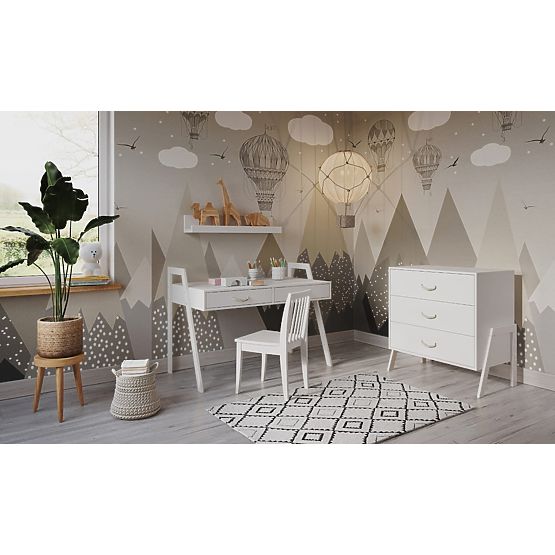 2v1 Posteljica in pisalna miza CONE 120x60 - WHITE