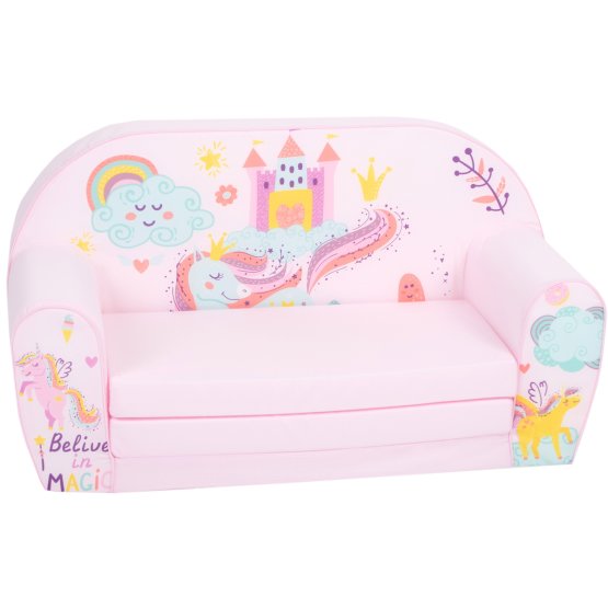 Otroška sedežna garnitura Magic unicorn - roza