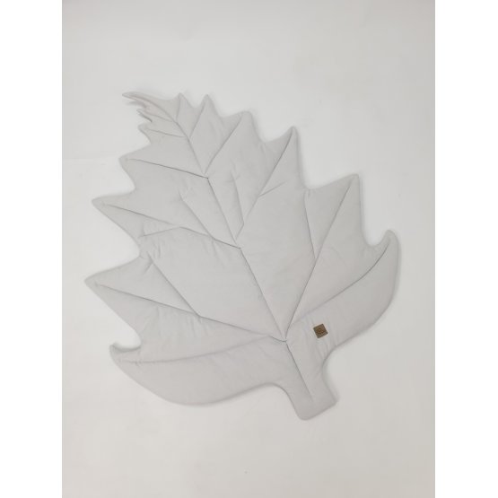 Bombažna igralna podloga Leaf - svetlo siva