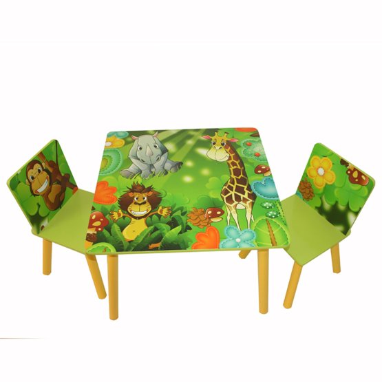 Otroška miza s stoli Jungle