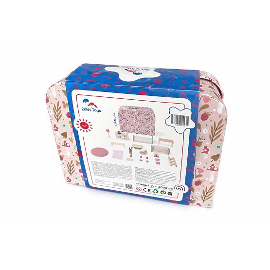 2Kids Toys Hiška za punčke v kovčku Kuhinja
