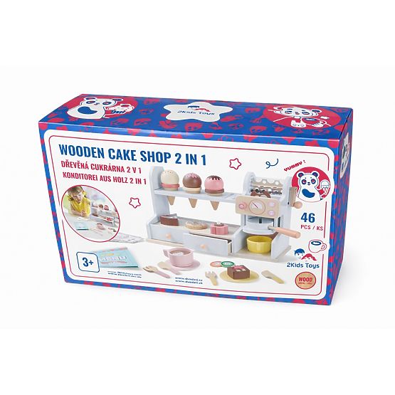 2Kids Toys Lesena slaščičarna 2 v 1