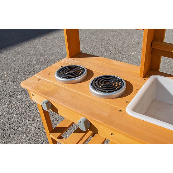 2Kids Toys Lesena vrtna kuhinja z umivalnikom