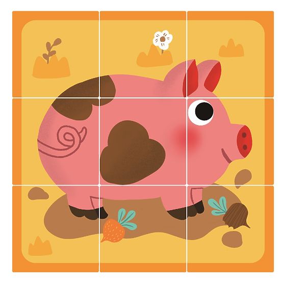 2Kids Toys Lesene kocke Kmetija