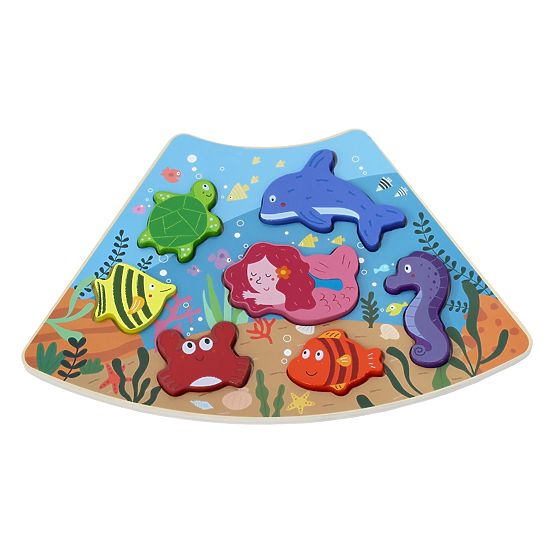 2Kids Toys Lesene sestavljanke Krog povezljive 6 v 1