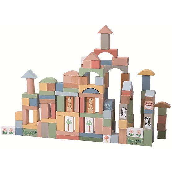 2Kids Toys Safari kocke z živalmi 120 kosov
