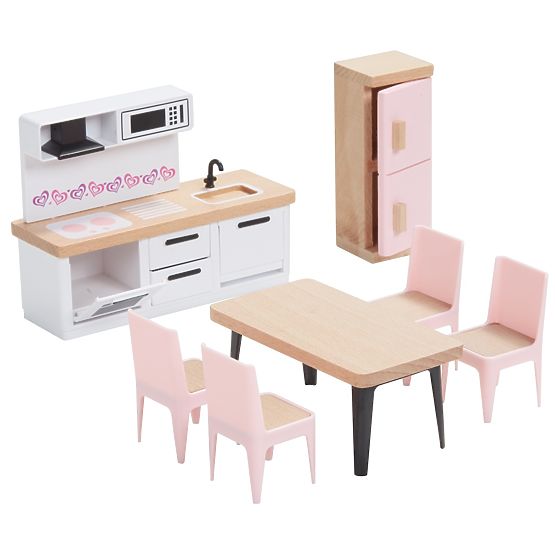 2Kids Toys Set pohištva z družino 5 v 1