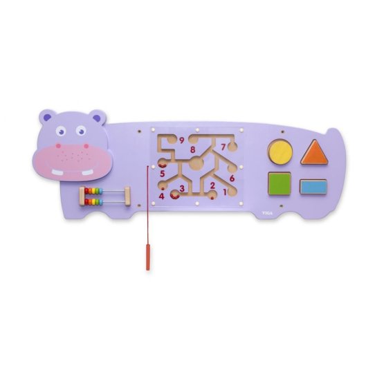 Izobraževalna igrača na steni - Hippopotamus
