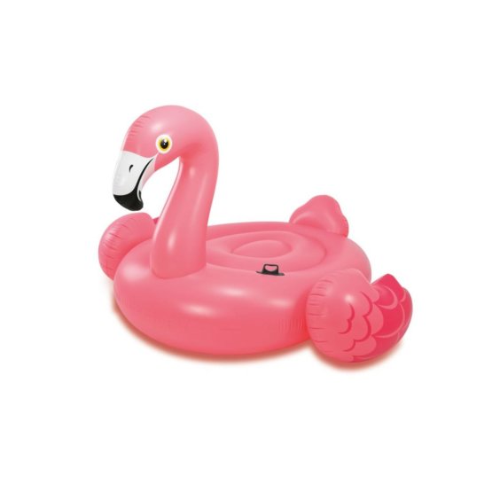 Napihljiv flamingo v vodi