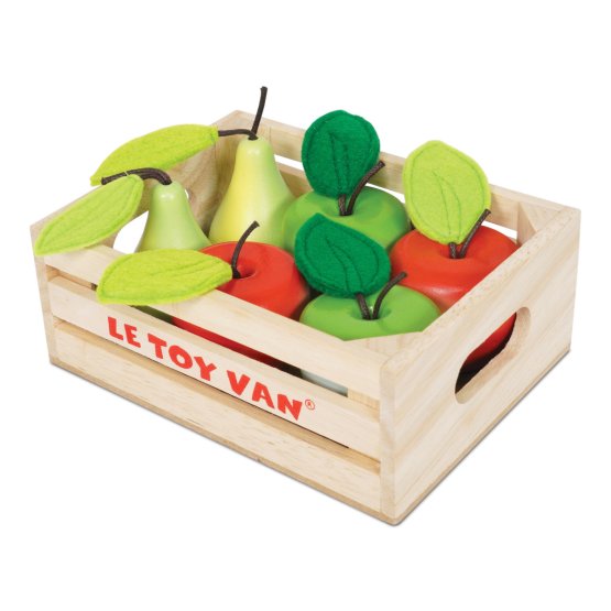 Le Toy Van zaboj z jabolki in hruškami
