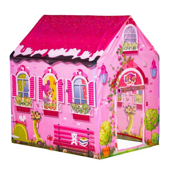 Šotor za otroke - roza hiša