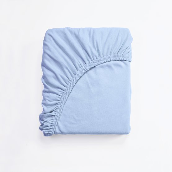Bombažna posteljnina 180x80 cm - svetlo modra