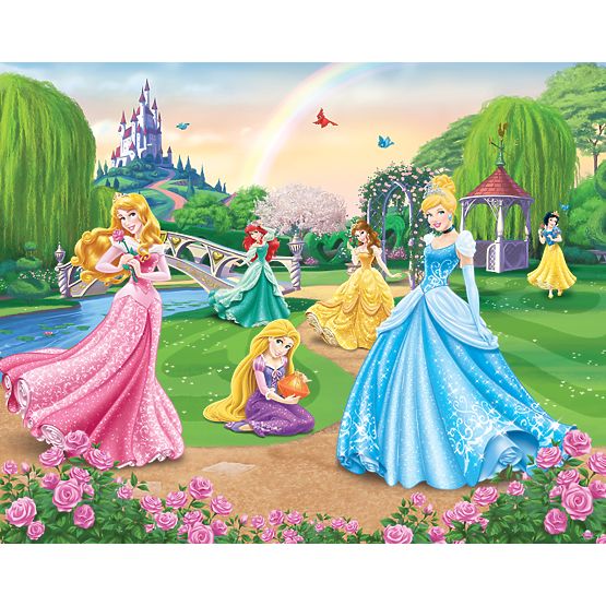 3D tapeta Disney Princezny