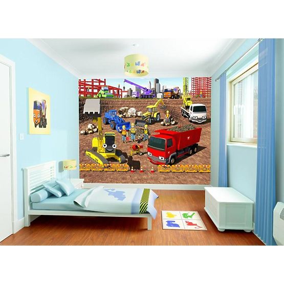 3D tapeta Na stavbě