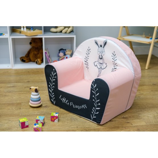 Otroški stol Bunny Ballerina - belo-roza