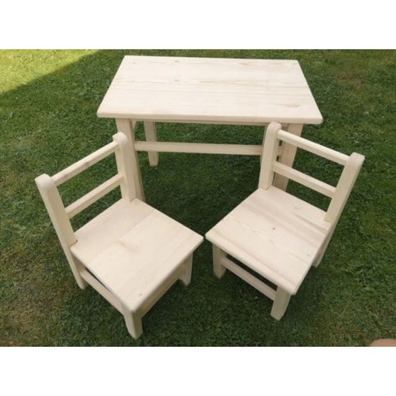 Otroška lesena miza s stoli Woodland