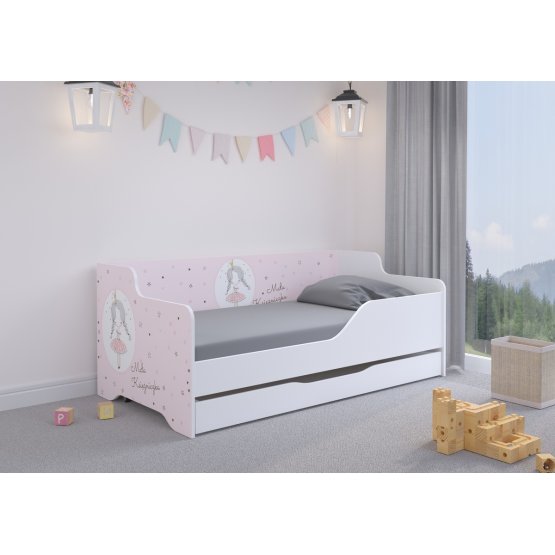 Dnevna postelja za otroke LILU 160 x 80 cm - Princesa