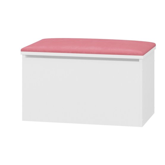 Lesena skrinja za igrače LULU - roza