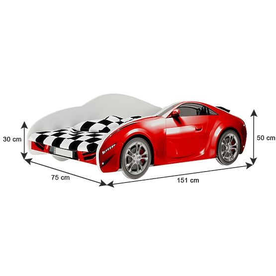 Avto postelja S-CAR - modra