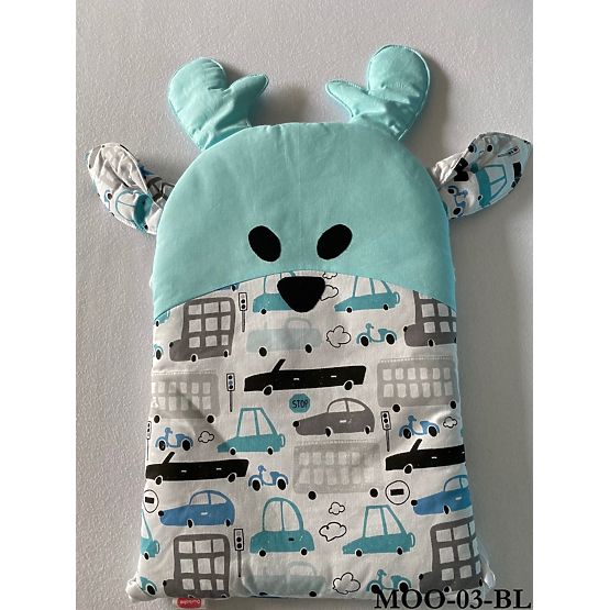 Baby Dream - Modularna posteljica mantinel - sivo-modra