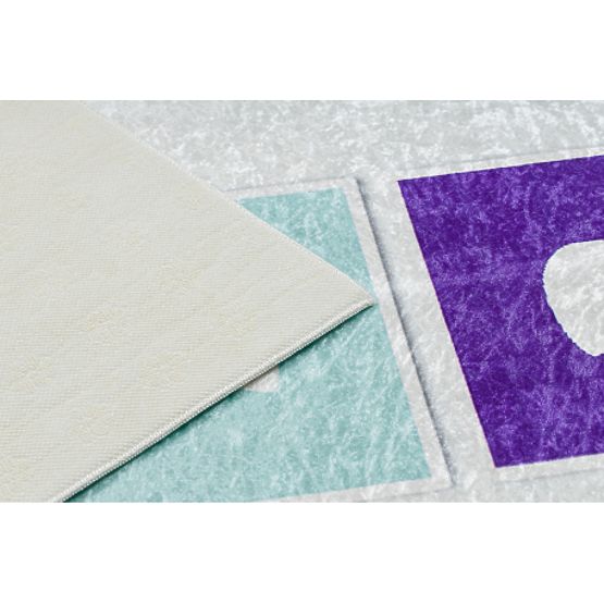 BAMBINO 1075 pralna preproga poskok, številke za otroke proti zdrsu - zelena