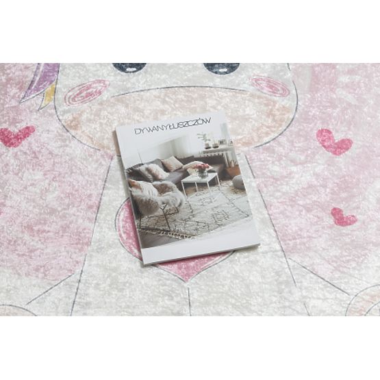 BAMBINO 1128 pralna preproga Samorog za otroke proti zdrsu - krem