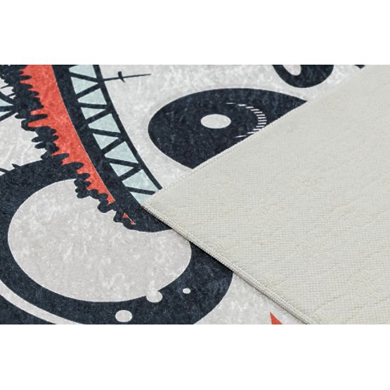 BAMBINO 1129 pralna preproga panda za otroke proti drsenju - krem