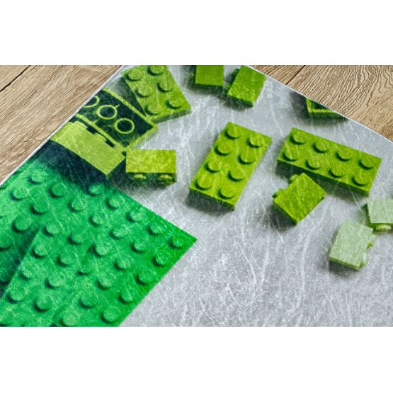 BAMBINO 38480 pralna preproga za otroke proti zdrsu - siva / rumena