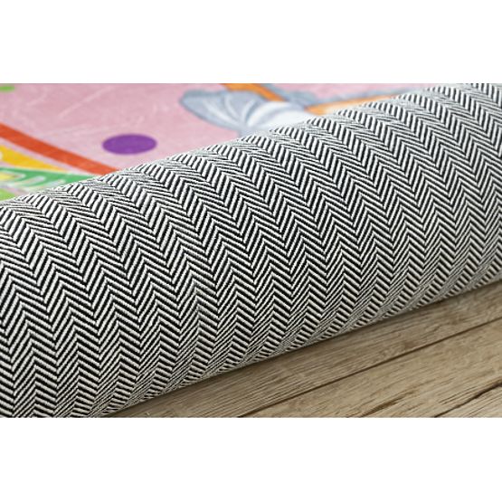 BAMBINO 41870 pralna preproga Baletka, mavrica za otroke proti zdrsu - roza