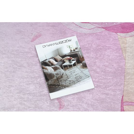 BAMBINO 42830 pralna preproga Baletka za otroke proti zdrsu - roza