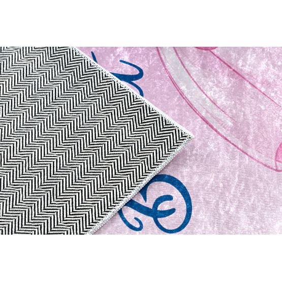 BAMBINO 42830 pralna preproga Baletka za otroke proti zdrsu - roza