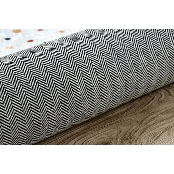 BAMBINO 47890 pralna preproga Pikice za otroke proti zdrsu - bela / rjava