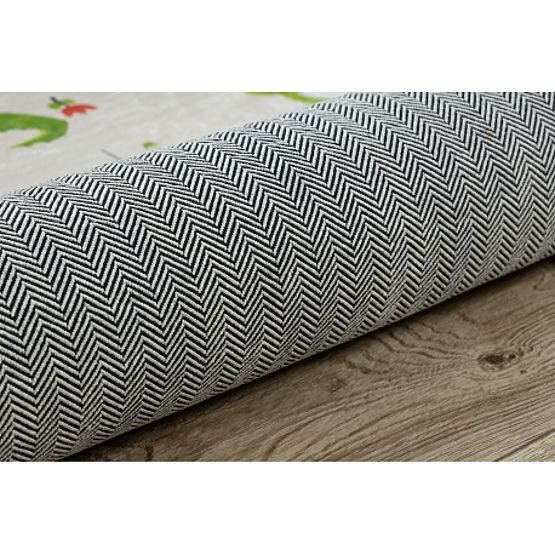 BAMBINO 50230 pralna preproga Zoološki vrt, ulica za otroke proti zdrsu - bež / zelena