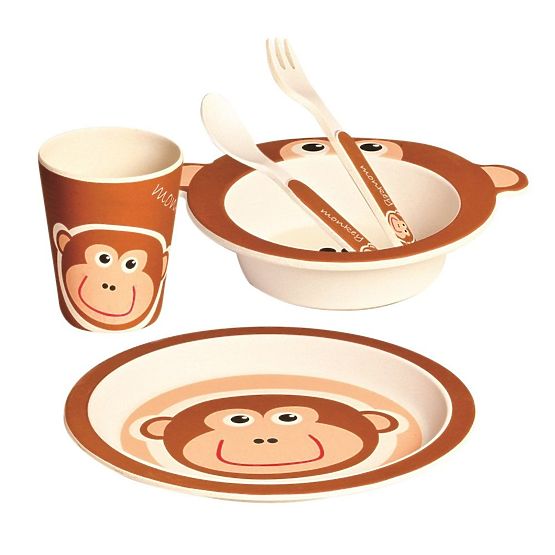 Bambusov jedilni set Monkey