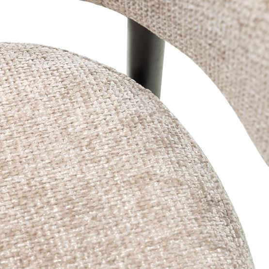 Barski stol Rosario bež/črne noge