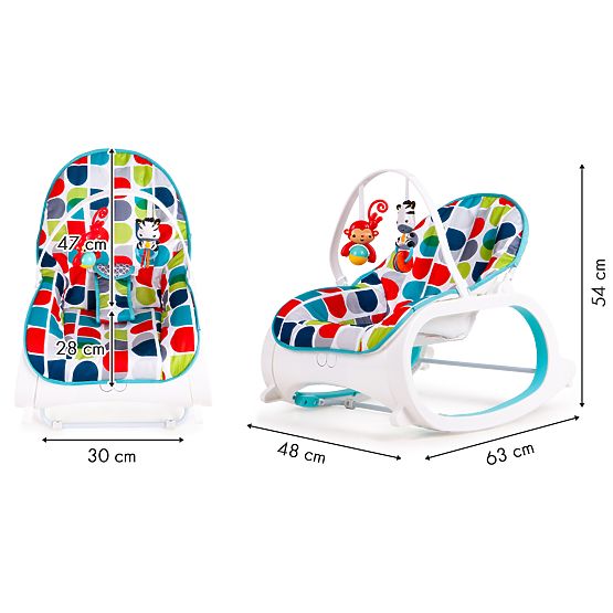 Barvit otroški gugalni stol Oscar