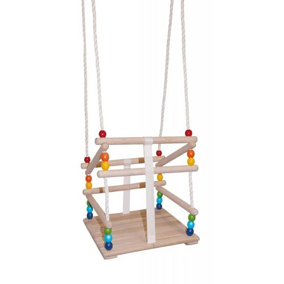 Barvita lesena gugalnica do 30 kg