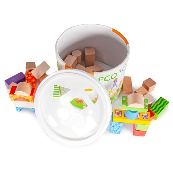 Barvni leseni bloki 50 kosov