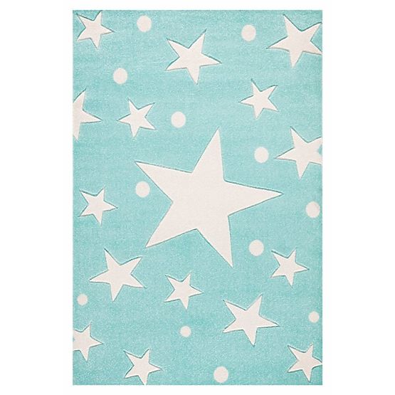 BAZAR Dětský koberec STARS mátový 160x230 cm