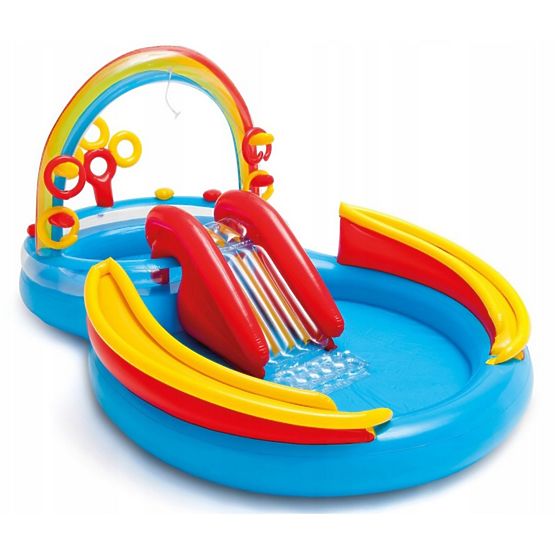 bazen za otroke s toboganom RAINBOW