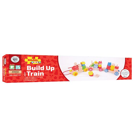 Bigjigs Baby Leseni vlak z natikanjem