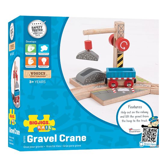 Bigjigs Rail Crane z gramozom