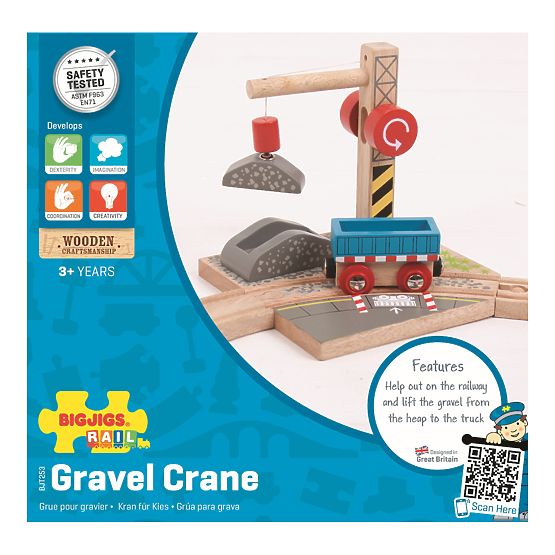 Bigjigs Rail Crane z gramozom
