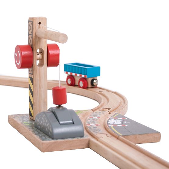Bigjigs Rail Crane z gramozom