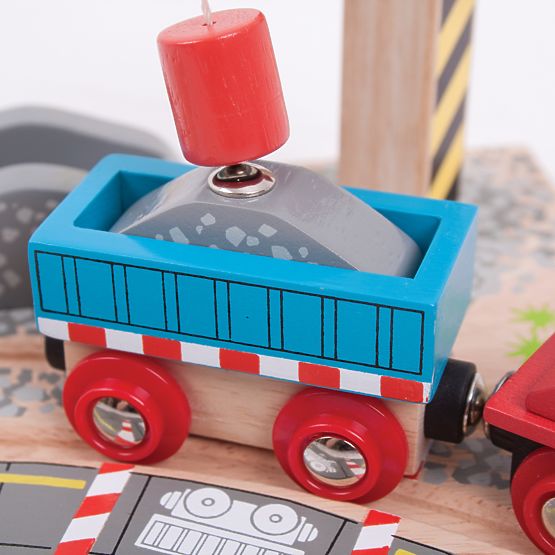 Bigjigs Rail Crane z gramozom