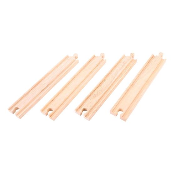 Bigjigs Rail Dolge ravne letve 21 cm 4 kos
